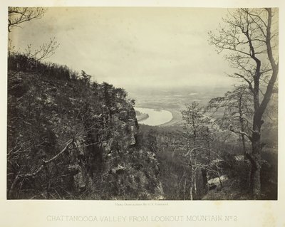 Valle di Chattanooga da Lookout Mountain, No. 2, 1864-66 da George N. Barnard
