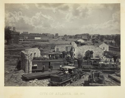 Città di Atlanta, GA, No. 1, 1866 da George N. Barnard