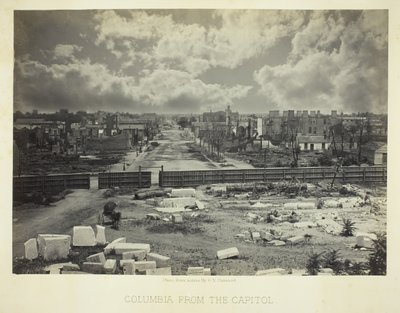 Columbia dal Campidoglio, 1866 da George N. Barnard