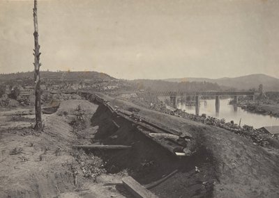 Difese del ponte di Etawah, 1860 da George N. Barnard