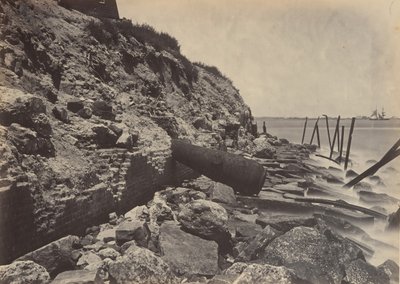 Vista Esterna di Fort Sumpter da George N. Barnard