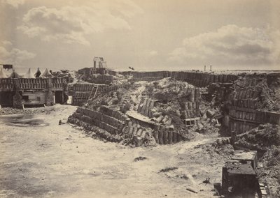 Vista interna di Fort Sumpter, 1860s da George N. Barnard