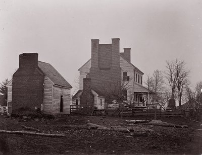 Casa Lewis. Campo di battaglia di Bull Run, 1861-62 da George N. Barnard