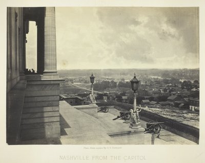 Nashville dal Campidoglio da George N. Barnard