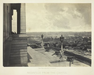 Nashville dal Campidoglio, 1864 da George N. Barnard