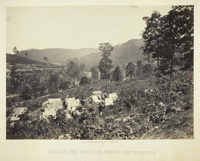 Passo nella catena dei procioni, Whiteside No. 2 da George N. Barnard