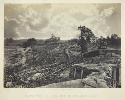 Opere ribelli davanti ad Atlanta, GA, n. 1 da George N. Barnard