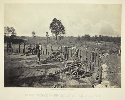 Opere ribelli davanti ad Atlanta, GA, n. 2 da George N. Barnard