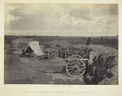 Opere ribelli davanti ad Atlanta, GA, n. 4 da George N. Barnard