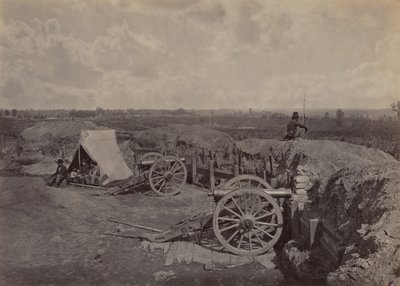 Opere ribelli davanti ad Atlanta, GA, No. 4, 1864 da George N. Barnard