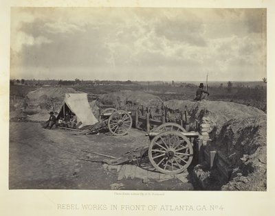 Opere ribelli davanti ad Atlanta, GA, No. 4 da George N. Barnard