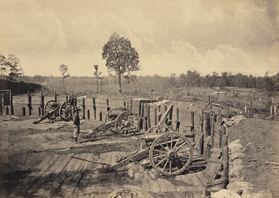 Opere ribelli davanti ad Atlanta, Georgia, n. 2 da George N. Barnard