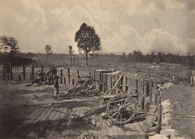 Opere ribelli davanti ad Atlanta, Georgia n. 2, 1860s da George N. Barnard