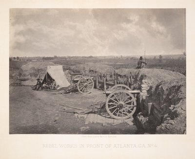 Opere ribelli davanti ad Atlanta, GA da George N. Barnard