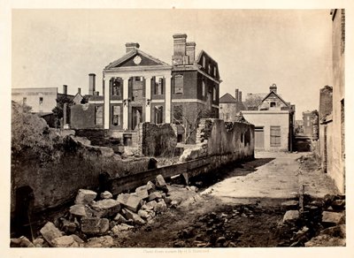 Rovine della Mansion Pinckney, Charleston S.C da George N. Barnard