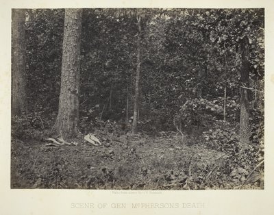 Scena della morte del generale McPhersons da George N. Barnard