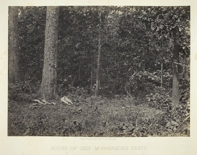 Scena della Morte del Gen. McPherson da George N. Barnard