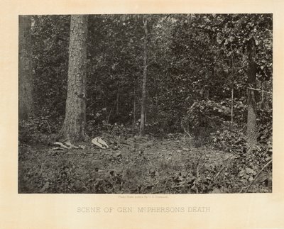 Scena della Morte del Generale McPherson, Georgia, da Vedute Fotografiche della Campagna di Sherman da George N. Barnard