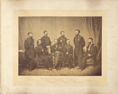 Sherman e i suoi generali da George N. Barnard