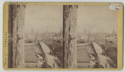 Vista stereografica di Clark Street dopo l