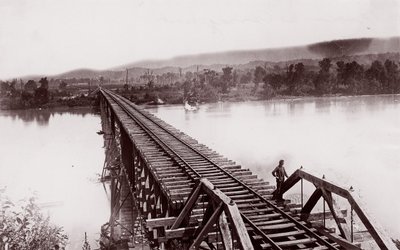 Fiume Tennessee a Bridgeport, ca. 1864 da George N. Barnard