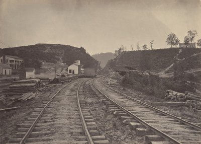 Il Passo di Allatoona guardando a nord, Georgia, 1860s da George N. Barnard