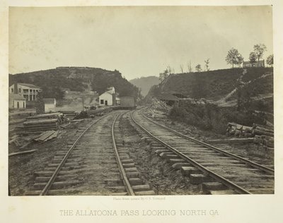 Il Passo di Allatoona, guardando a nord, GA, 1866 da George N. Barnard