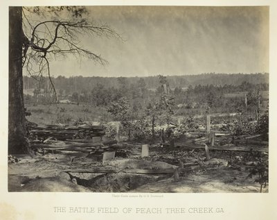Il campo di battaglia di Peach Tree Creek, Ga., 1864-66 da George N. Barnard