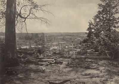 Il campo di battaglia di Peach Tree Creek, Georgia, 1860s da George N. Barnard