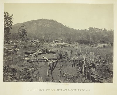 Il fronte di Kenesaw Mountain, GA da George N. Barnard