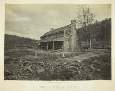 La casa di John Ross, Ringold, GA da George N. Barnard