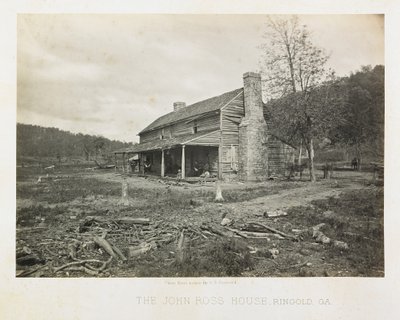 La casa di John Ross, Ringgold, Georgia da George N. Barnard