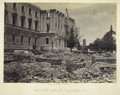 Il nuovo Campidoglio, Columbia, SC, 1865 da George N. Barnard