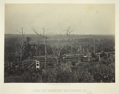 Vista della Kenesaw Mountain, Ga. da George N. Barnard