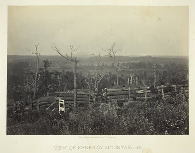 Vista del monte Kenesaw, Ga., 1866 da George N. Barnard
