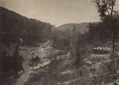 Valle di Whiteside sotto il ponte, 1860s da George N. Barnard