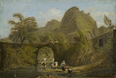 Roccia e ponte di Dynas da George Orleans Delamotte
