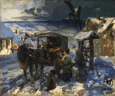Scena di villaggio, fine XIX - inizio XX secolo da George Overbury Hart