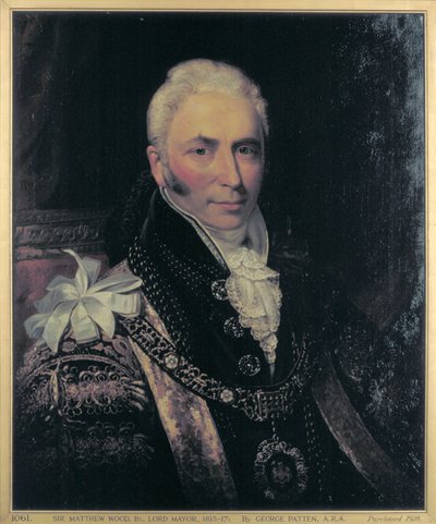 Sir Matthew Wood, Lord Mayor 1815-1817 da George Patten