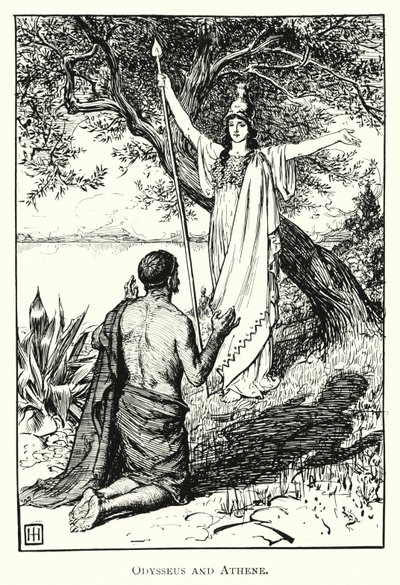 Odissea: Ulisse e Atena da George Percy Jacomb Hood