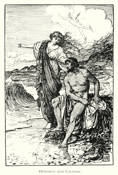 Odissea: Ulisse e Calipso da George Percy Jacomb Hood