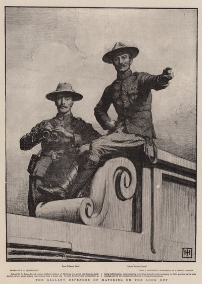Il valoroso difensore di Mafeking in guardia da George Percy Jacomb Hood