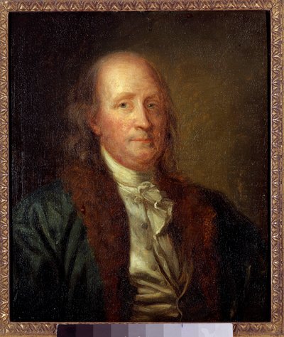 Ritratto di Benjamin Franklin (1706-1790), fisico, filosofo e politico americano da George Peter Alexander Healy