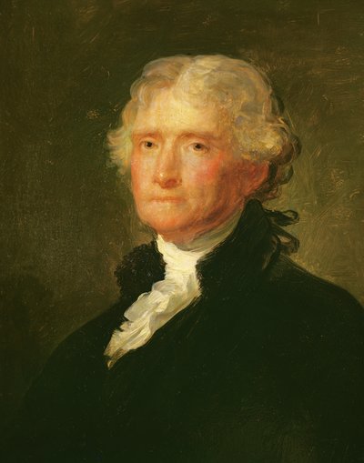 Ritratto di Thomas Jefferson, dopo un dipinto di Gilbert Stuart (1755-1828) da George Peter Alexander Healy