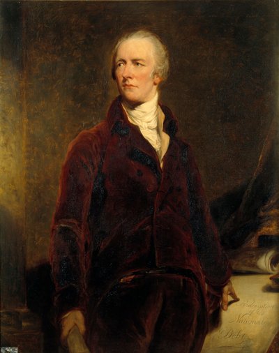 Ritratto di William Pitt (1759-1806) Cancelliere dello Scacchiere della Gran Bretagna Dipinto di Georges Healy (1808-1894) 19° secolo, dopo Sir Thomas Lawrence (1796-1830) da George Peter Alexander Healy