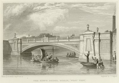 Il Ponte del Re a Dublino da George Petrie