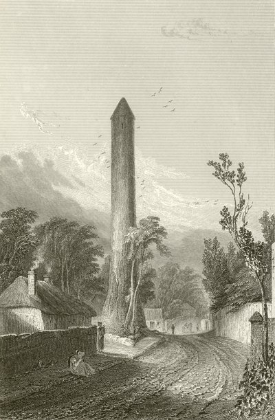 La Torre Rotonda di Clondalkin, Dublino, Irlanda da George Petrie