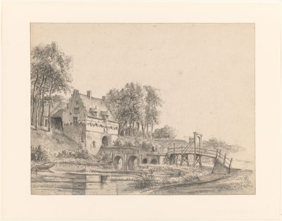 Vista sul cancello del Castello di Buren da George Pieter Westenberg