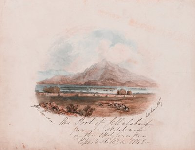 Il Forte di Jellalabad da uno schizzo fatto sul posto nel 1842 da George Powell Thomas