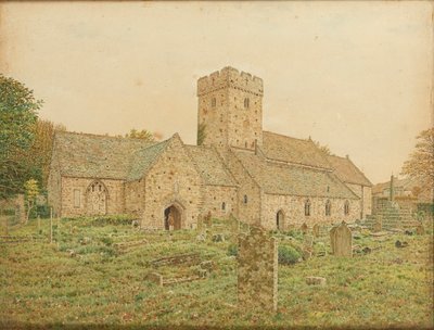 La doppia chiesa di Saint Illtyd a Llantwit Major, Glamorganshire da George Price Boyce